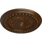 Ekena Millwork Foster Shell Ceiling Medallion (Fits Canopies up to 9 5/8"), 15 3/4"OD x 2"P, Root Beer Crackle CM15FORBC - alternate 4